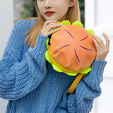 Maxbell Stylish Cheeseburger Shoulder Bag with 2 Pockets Hamburger Cross Body Bag