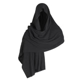 Maxbell Medieval Hooded Cloak Shoulder Cowl Adult Garment Cosplay Party Fancy Dress Black