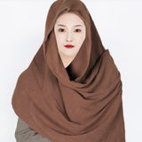 Maxbell Medieval Hooded Cloak Shoulder Cowl Adult Garment Cosplay Party Fancy Dress Brown