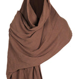 Maxbell Medieval Hooded Cloak Shoulder Cowl Adult Garment Cosplay Party Fancy Dress Brown