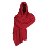 Maxbell Medieval Hooded Cloak Shoulder Cowl Adult Garment Cosplay Party Fancy Dress Red