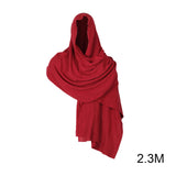 Maxbell Medieval Hooded Cloak Shoulder Cowl Adult Garment Cosplay Party Fancy Dress Red