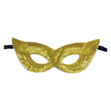 Maxbell Mardi Gras Masquerade Eye Mask Sequin Eyemask Carnival Halloween Photo Prop Aureate