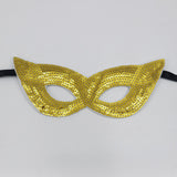 Maxbell Mardi Gras Masquerade Eye Mask Sequin Eyemask Carnival Halloween Photo Prop Aureate