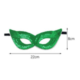 Maxbell Mardi Gras Masquerade Eye Mask Sequin Eyemask Carnival Halloween Photo Prop Green