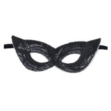 Maxbell Mardi Gras Masquerade Eye Mask Sequin Eyemask Carnival Halloween Photo Prop Black