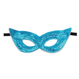 Maxbell Mardi Gras Masquerade Eye Mask Sequin Eyemask Carnival Halloween Photo Prop Blue