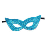 Maxbell Mardi Gras Masquerade Eye Mask Sequin Eyemask Carnival Halloween Photo Prop Blue