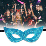 Maxbell Mardi Gras Masquerade Eye Mask Sequin Eyemask Carnival Halloween Photo Prop Blue