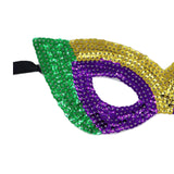 Maxbell Masquerade Eye Mask Sequin Party Mask Halloween Mask Half Cover for Prom Style F