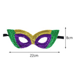 Maxbell Masquerade Eye Mask Sequin Party Mask Halloween Mask Half Cover for Prom Style F