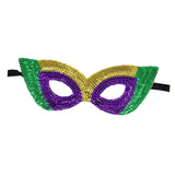 Maxbell Masquerade Eye Mask Sequin Party Mask Halloween Mask Half Cover for Prom Style F