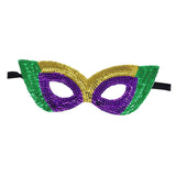 Maxbell Masquerade Eye Mask Sequin Party Mask Halloween Mask Half Cover for Prom Style F