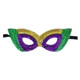 Maxbell Masquerade Eye Mask Sequin Party Mask Halloween Mask Half Cover for Prom Style F