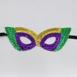 Maxbell Masquerade Eye Mask Sequin Party Mask Halloween Mask Half Cover for Prom Style F