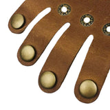 Maxbell Rock Hand Finger Keychain Clip Key Chain PU Leather Holder for Teen Adults