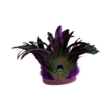 Maxbell Indian Feather Headband Stage Show Costume Accessories Dress up Festival With Peacock 49-54CM