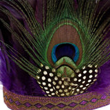 Maxbell Indian Feather Headband Stage Show Costume Accessories Dress up Festival With Peacock 49-54CM