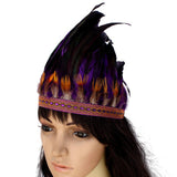 Maxbell Indian Feather Headband Stage Show Costume Accessories Dress up Festival 55-60CM