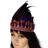 Maxbell Indian Feather Headband Stage Show Costume Accessories Dress up Festival 49-54CM