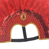 Maxbell Fashion Feather Headdress Art Headpiece for Stage Performance Photo Props Red