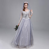 Maxbell Women Halloween Dress Costume Bridal Veiling Festival Cosplay Delicate Fancy M