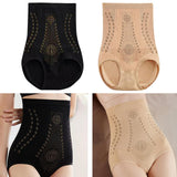 Maxbell Women High Waist Underwear Knickers Full Coverage Tummy Control Panties Black M