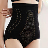 Maxbell Women High Waist Underwear Knickers Full Coverage Tummy Control Panties Black M
