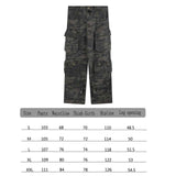 Maxbell Women Men Cargo Pants Trousers Work Pants Wide Leg Construction Trendy Baggy M