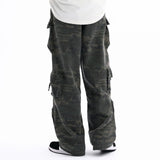Maxbell Women Men Cargo Pants Trousers Work Pants Wide Leg Construction Trendy Baggy XXL