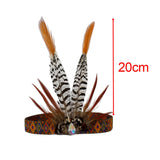 Maxbell Indian Headdress Headband Crown Peacock Costume for Party Burlesque Women Style A