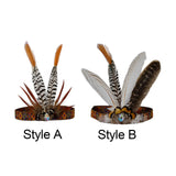 Maxbell Indian Headdress Headband Crown Peacock Costume for Party Burlesque Women Style A