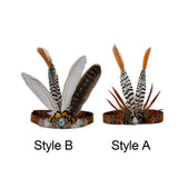 Maxbell Indian Headdress Headband Crown Peacock Costume for Party Burlesque Women Style A