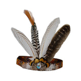 Maxbell Indian Headdress Headband Crown Peacock Costume for Party Burlesque Women Style B