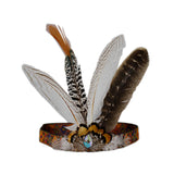 Maxbell Indian Headdress Headband Crown Peacock Costume for Party Burlesque Women Style B