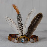 Maxbell Indian Headdress Headband Crown Peacock Costume for Party Burlesque Women Style B