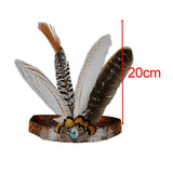 Maxbell Indian Headdress Headband Crown Peacock Costume for Party Burlesque Women Style B