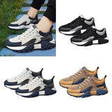 Maxbell Men's Walking Shoes Non Slip Breathable for Hiking Short Trips Outdoor Black 39