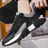 Maxbell Men's Walking Shoes Non Slip Breathable for Hiking Short Trips Outdoor Black 39