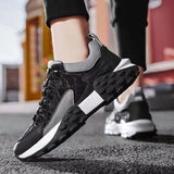 Maxbell Men's Walking Shoes Non Slip Breathable for Hiking Short Trips Outdoor Black 39