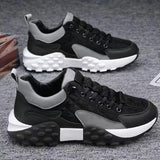 Maxbell Men's Walking Shoes Non Slip Breathable for Hiking Short Trips Outdoor Black 39