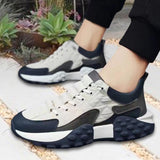 Maxbell Men's Walking Shoes Non Slip Breathable for Hiking Short Trips Outdoor White 43