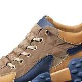 Maxbell Men's Walking Shoes Non Slip Breathable for Hiking Short Trips Outdoor Khaki 39