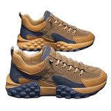 Maxbell Men's Walking Shoes Non Slip Breathable for Hiking Short Trips Outdoor Khaki 44