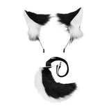 Maxbell Fox Ears and Tail Cosplay Set for Children Men Women Animal Themed Parties Black