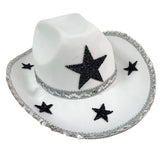 Maxbell Wide Brim Western Style Cowboy Hat Sunhat for Unisex Adult Party Favors