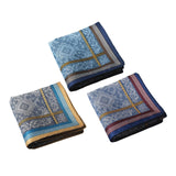Maxbell 3x Cotton Mens Handkerchief Hankies Bandanas Pocket Square for Party Prom