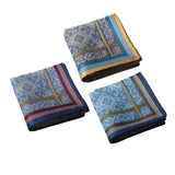 Maxbell 3x Cotton Mens Handkerchief Hankies Bandanas Pocket Square for Party Prom