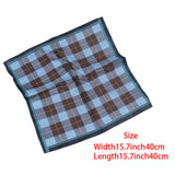 Maxbell 6Pcs Handkerchief Hankies 40Cmx40cm Soft for Wedding Prom Fathers