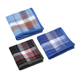 Maxbell 3x Cotton Mens Handkerchief Pocket Square Hankies Kerchief Party Birthday